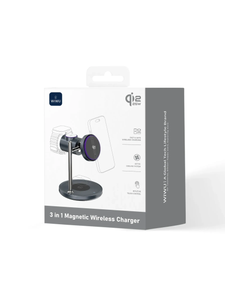 Soporte Magnético 3 en 1 (Qi2.2) de 25W