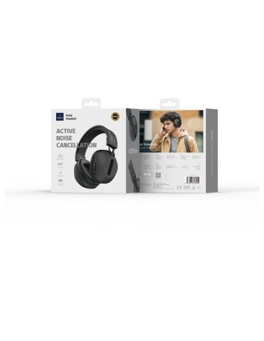 Auriculares Inalámbricos Solar TD-06, Negro