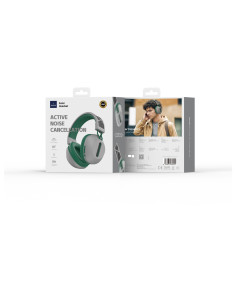 Auriculares Inalámbricos Solar TD-06, Verde y Gris