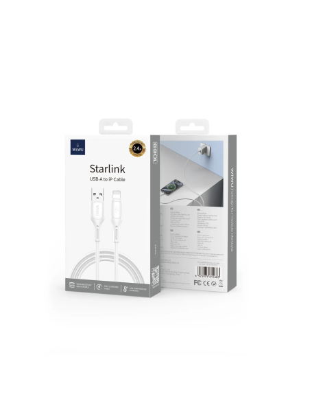 USB-A to Lightning Cable 2.4A Starlink (1 m)