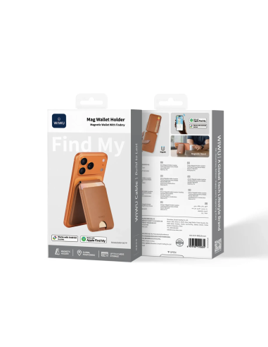 Mag Funda Cartera con Findmy Marrón