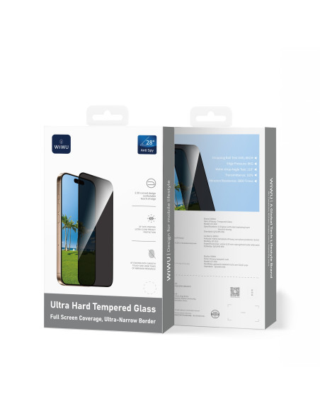 Vidrio templado de Privacidad 2.5D para iPhone 17 Air