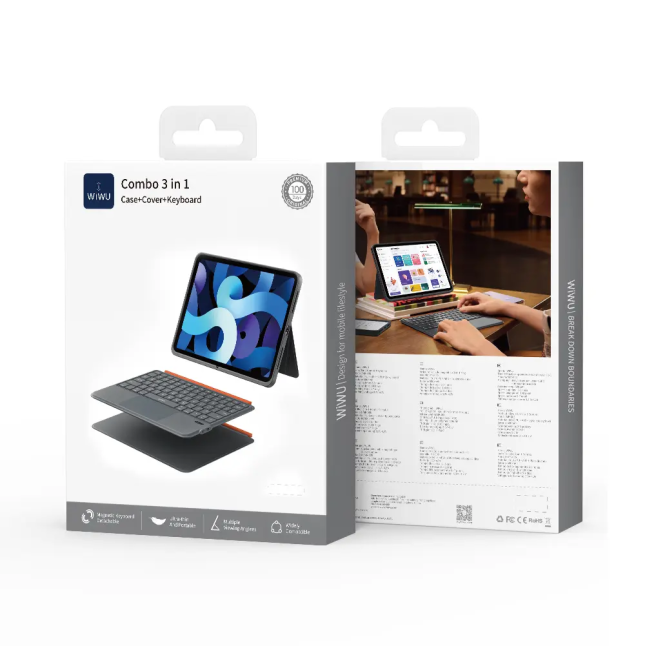 iPad Air 13 2024/2025 Keyboard Combo 3 in 1 (Arabic + English) Gray