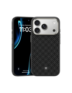 Benks ArmorPro ArmorGrid Funda Kevlar® iPhone 17 Pro Negro Obsidiana