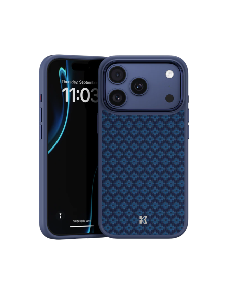 Benks ArmorPro ArmorGrid Funda Kevlar® iP17 Pro Max Azul