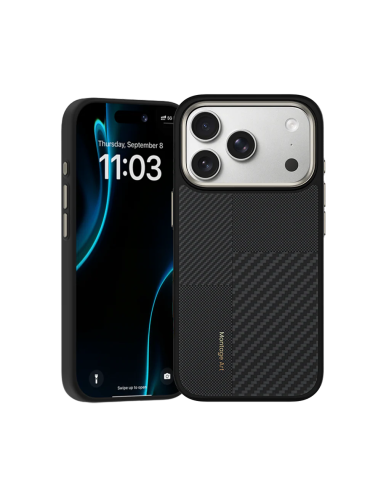 Benks ArmorPro Montage Funda Kevlar® iP17 Pro Negro