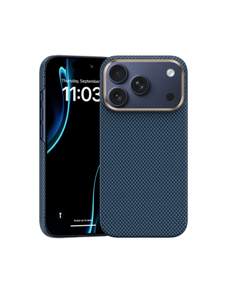 Benks ArmorTint Funda Kevlar® iP17 Pro Max Azul
