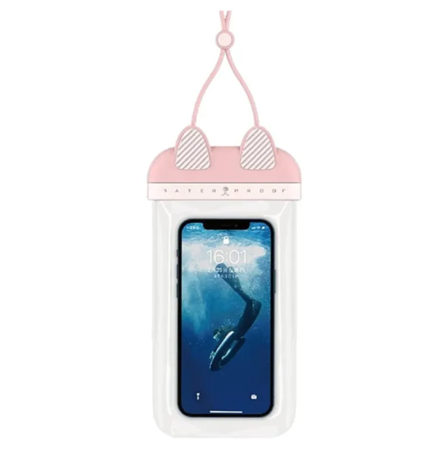 Pink Kitty Waterproof Case