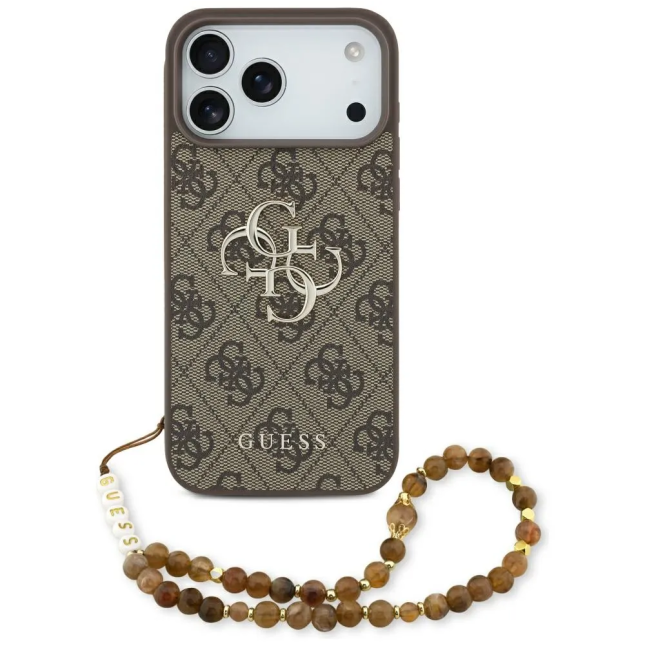 Funda Guess iPhone 17/18 Pro Piel 4G Correa Perlas | WiWU B2B