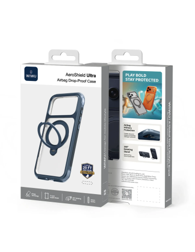 F. iPhone 17 Pro Aero Shield pro Premium Azul