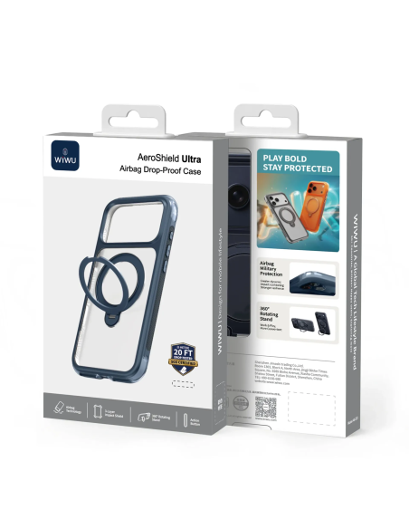 F. iPhone 17 Pro Aero Shield pro Premium Azul