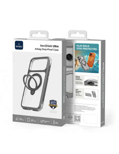 F. iPhone 17 Pro Max Aero Shield pro Premium Gris