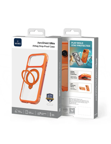 F. iPhone 17 Pro Max Aero Shield pro Premium Naranja