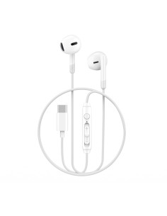White USB-C Wired Headphones