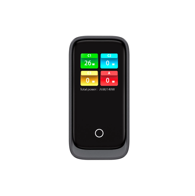 140W PD/QC con Pantalla Inteligente GaN