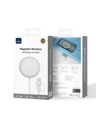 Cargador Inalámbrico Magnético Qi2.0