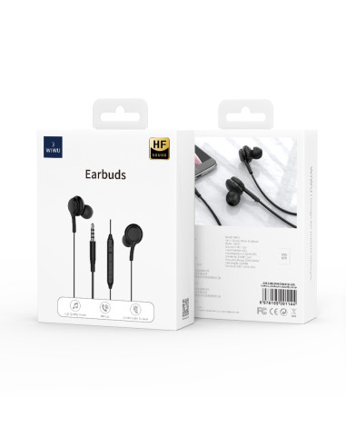 Auriculares con Cable de 3,5 mm Negro