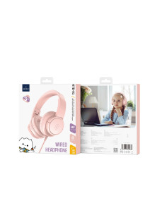 Wired Headphones for Kids KTD-01 Pink