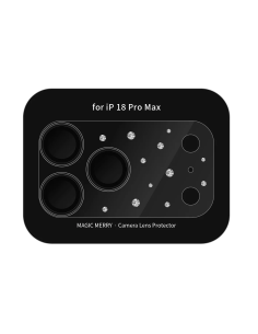 Magic Merry iPhone 18 Pro Max Camera Lens Protector – Silver Galaxy