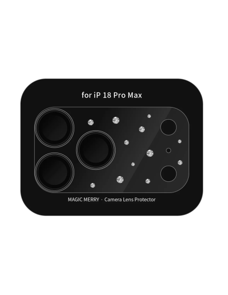Magic Merry iPhone 18 Pro Max Camera Lens Protector – Silver Galaxy