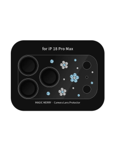 Magic Merry iPhone 18 Pro Camera Lens Protector – Floral Stardust