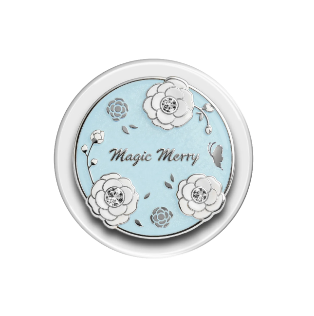 Soporte anillo magnético Flores Azules Magic Merry