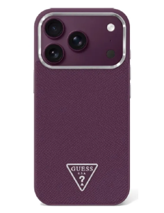Funda Guess iPhone 18/17 Pro Triangle Burdeos | WiWU Mayorista B2B