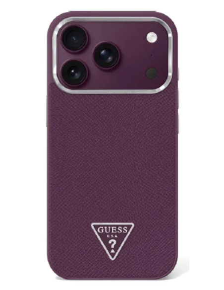 Funda Guess iPhone 18/17 Pro Triangle Burdeos | WiWU Mayorista B2B