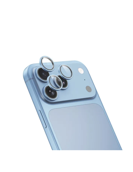 Protector de lentes iPhone 18 Pro/18 Pro Max Titan 3D (Azul claro)