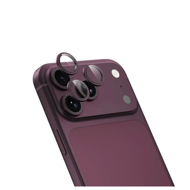 Protector de lentes iPhone 18 Pro/18 Pro Max Titan 3D (Cereza)