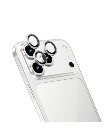 Protector de lentes iPhone 18 Pro/18 Pro Max Titan 3D (Plata)