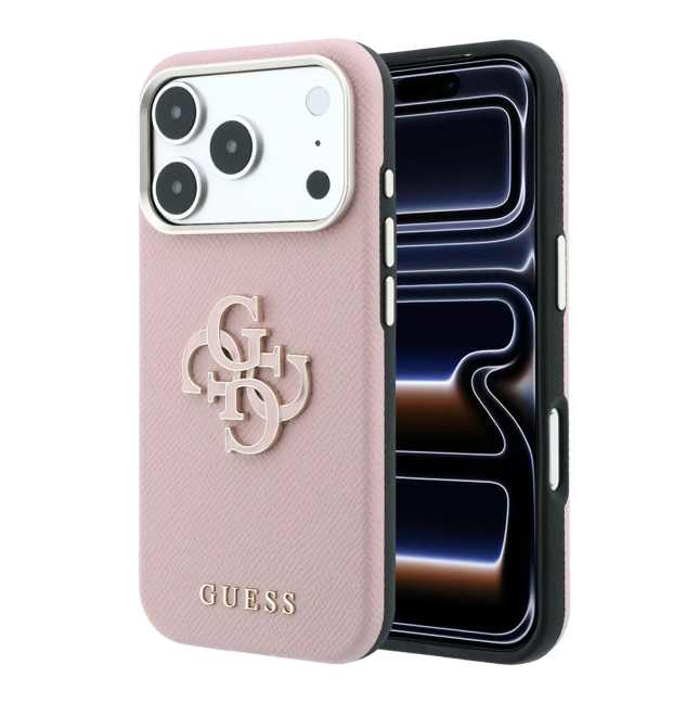 Funda Guess iPhone 18/17 Pro Logo 4G Rosa | WiWU B2B Mayorista