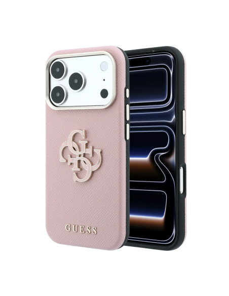Funda Guess iPhone 18/17 Pro Logo 4G Rosa | WiWU B2B Mayorista