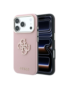 Funda Guess iPhone 18/17 Pro Max Logo 4G Rosa | WiWU B2B Mayorista
