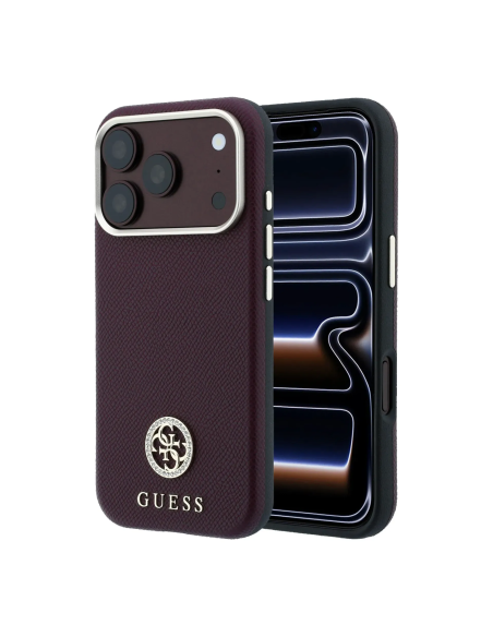 Funda Guess iPhone 18/17 Pro Strass Burdeos | WiWU Mayorista B2B