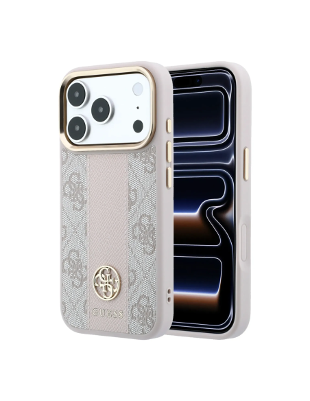 Funda Guess iPhone 18/17 Pro Banda 4G Rosa | WiWU Mayorista B2B