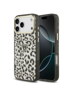 Funda Guess iPhone 18/17 Pro Max MagSafe Leopardo Negro | WiWU B2B