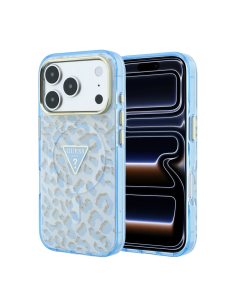 Funda Guess iPhone 18/17 Pro Max MagSafe Leopardo Azul | WiWU B2B