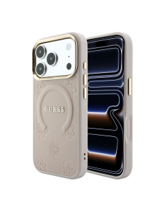 Funda Guess iPhone 18/17 Pro Saffiano Peonía Rosa | WiWU B2B