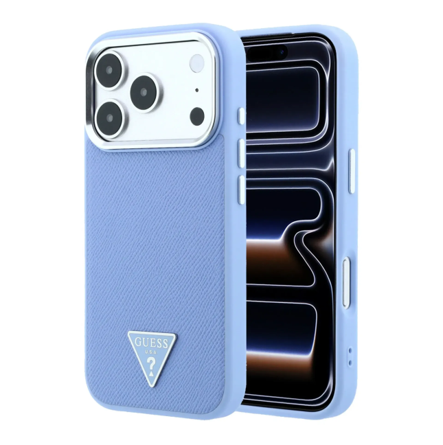 Funda Guess iPhone 18/17 Pro Triangle Azul Claro | WiWU Mayorista B2B