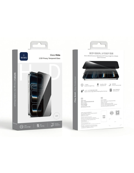 Cristal templado para iPhone 18 Pro Privacidad 2.5D