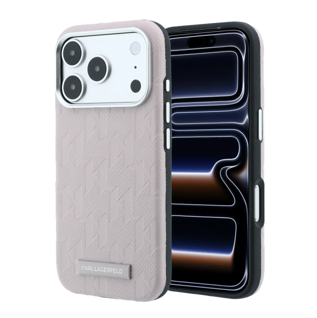 Funda Karl Lagerfeld para iPhone 18 Pro/17 Pro con Magsafe (Rosa)