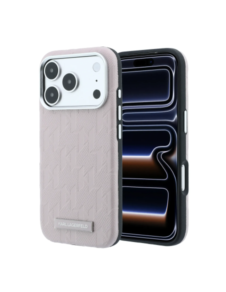 Funda Karl Lagerfeld para iPhone 18 Pro/17 Pro con Magsafe (Rosa)