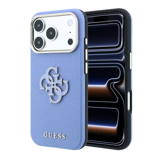 Funda Guess iPhone 18/17 Pro Max Logo 4G Azul Claro | WiWU B2B