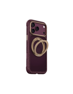 Funda iPhone 18/17 Pro Max Soporte MagSafe AreoArmor Morado/Oro | WiWU
