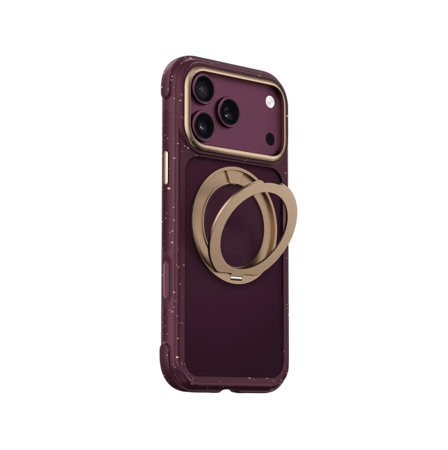 Funda iPhone 18/17 Pro Max Soporte MagSafe AreoArmor Morado/Oro | WiWU