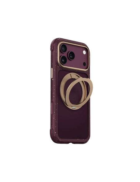 Funda iPhone 18/17 Pro Max Soporte MagSafe AreoArmor Morado/Oro | WiWU