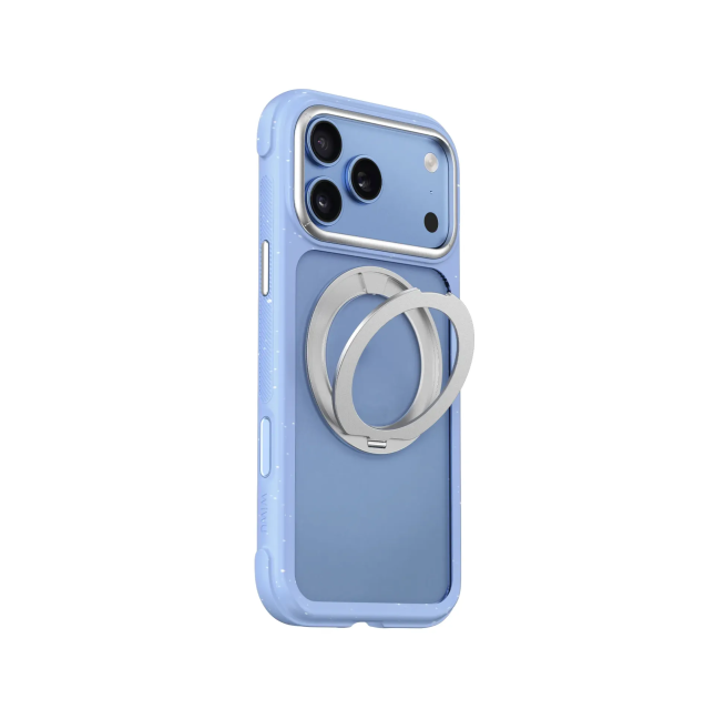 Funda iPhone 18/17 Pro Soporte MagSafe AreoArmor Azul/Gris | WiWU