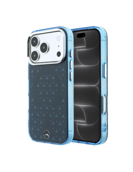 Funda Mercedes Benz para iPhone 18 Pro Max/17 Pro Max con Magsafe (Azul marino)