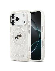 Karl Lagerfeld case for iPhone 18 Pro Max/17 Pro Max with Magsafe IML and glossy K&C logo
